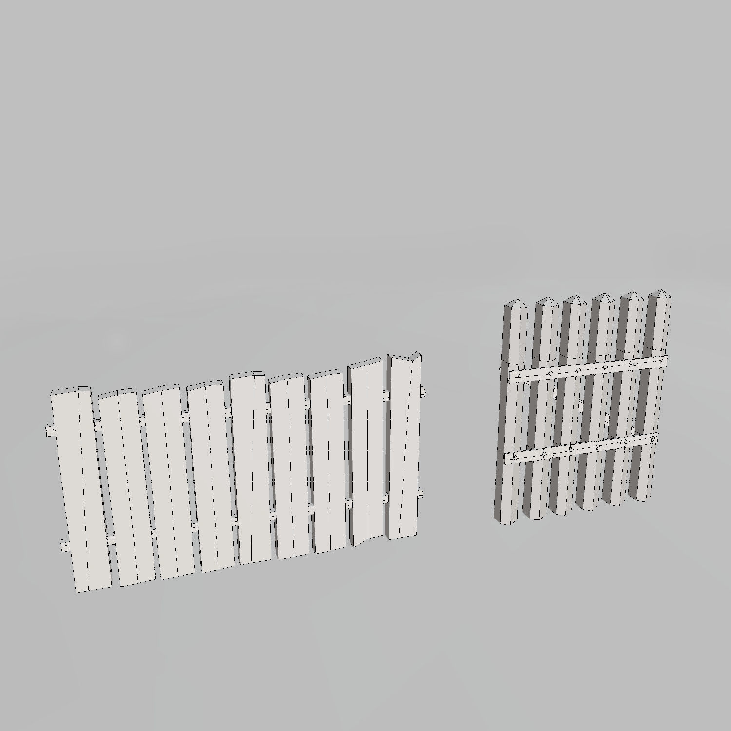 Medieval Village Props Set Collection Low-poly 3D model_50