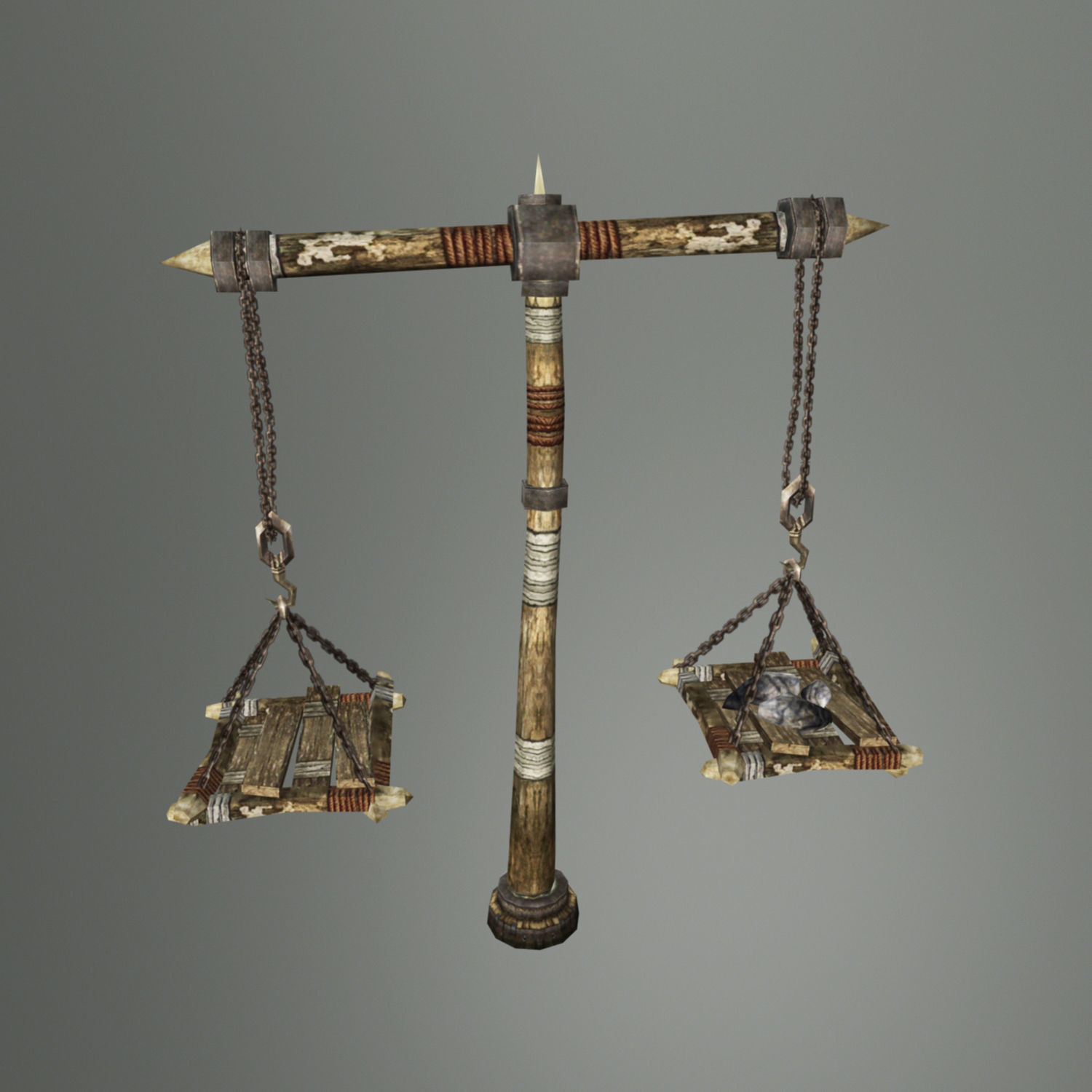 Medieval Village Props Set Collection Low-poly 3D model_15