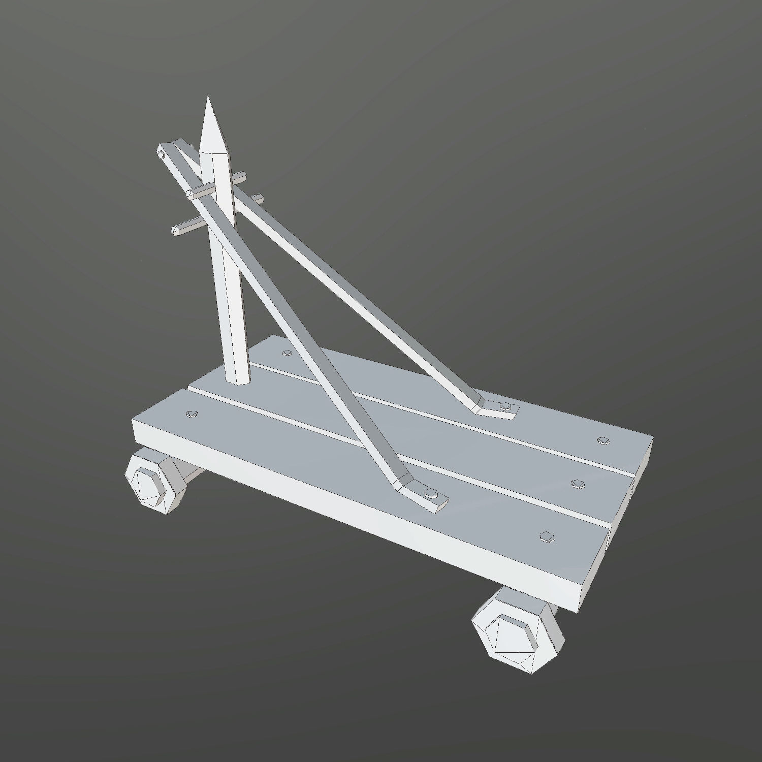 Medieval Village Props Set Collection Low-poly 3D model_33