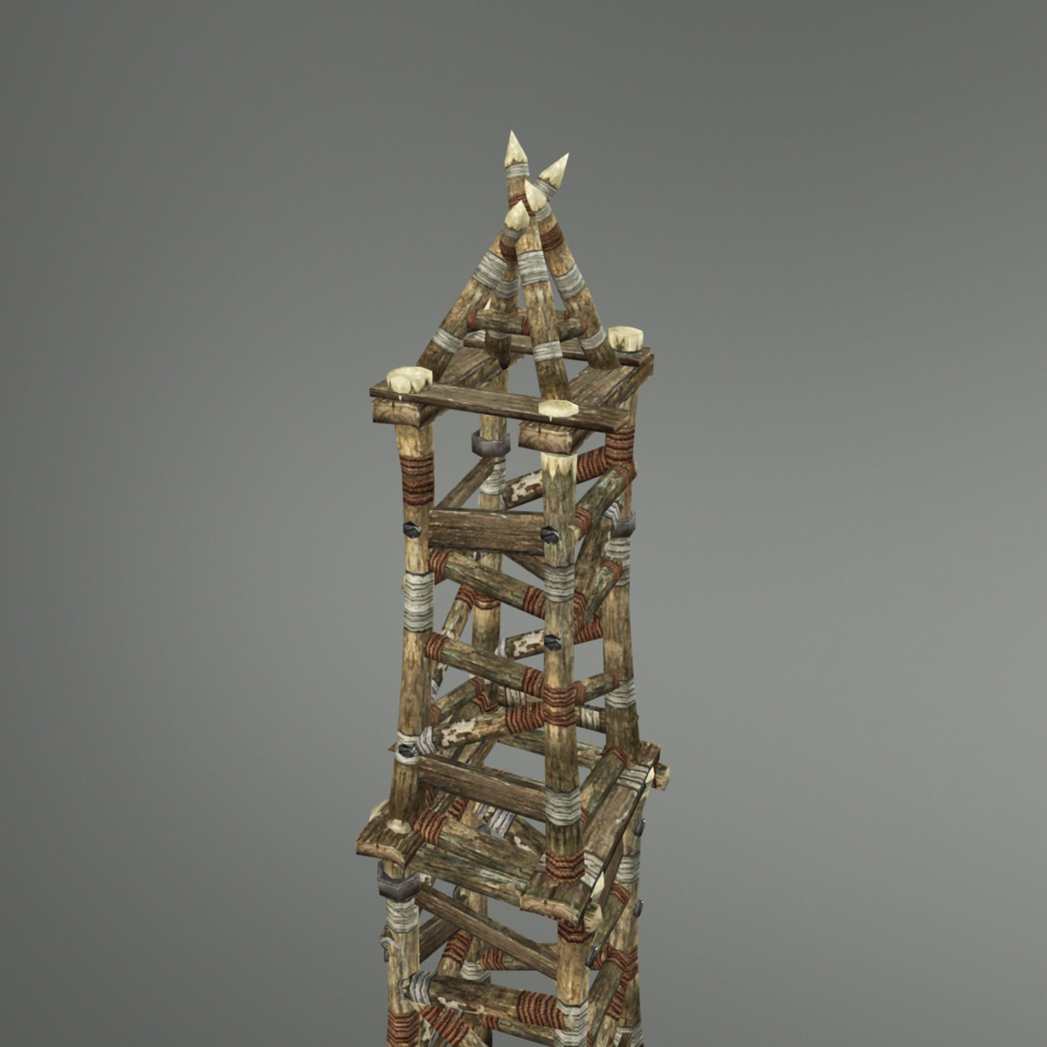 Medieval Village Props Set Collection Low-poly 3D model_21