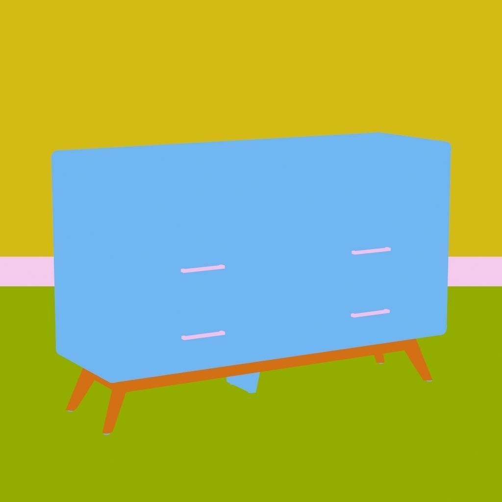 Ten arch storage table render ready vray  3D model_11