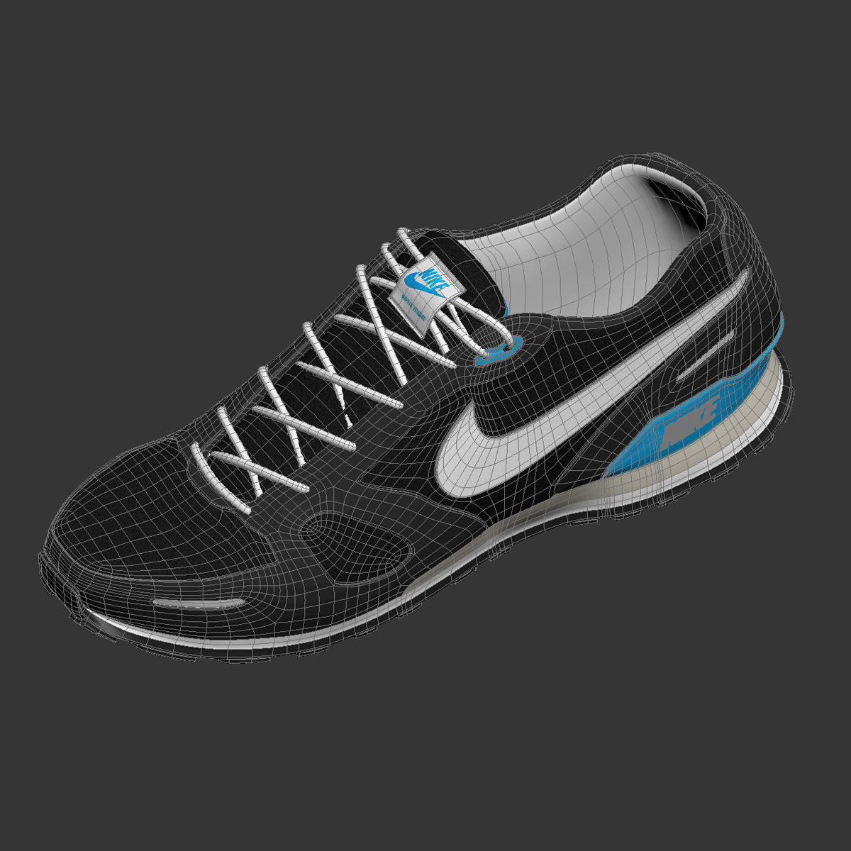 Shoes Nike Waffle Trainer 3D model_4