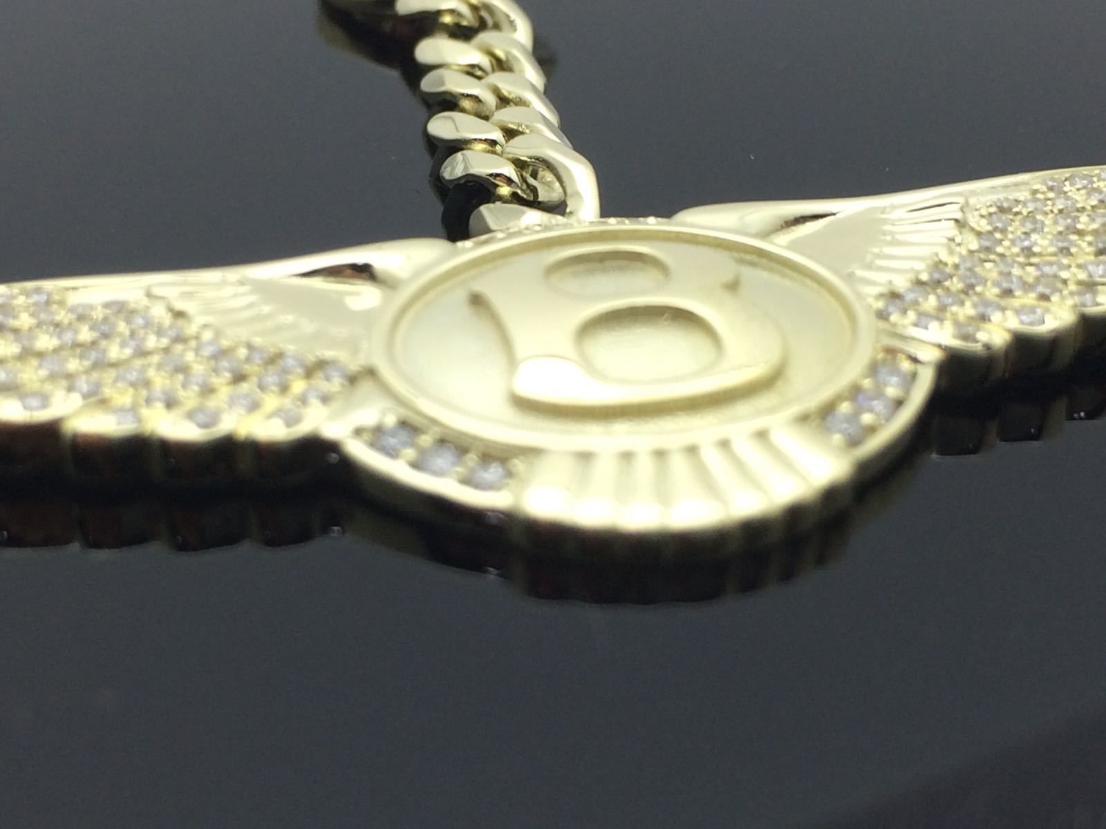 Bentley logo with wings 3D print model_3