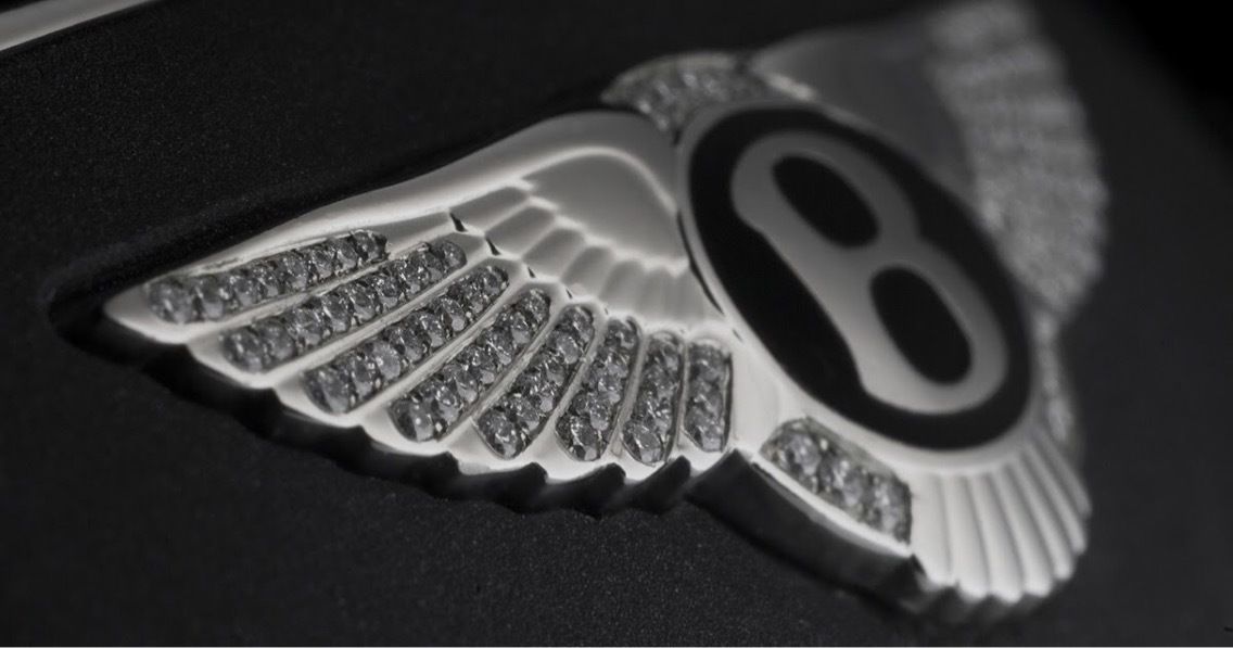 Bentley logo with wings 3D print model_1