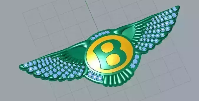 Bentley logo with wings