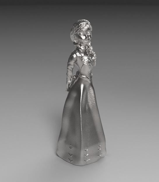 pendant Anna 3D print model_2