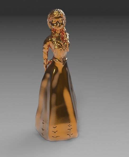 pendant Anna 3D print model_3