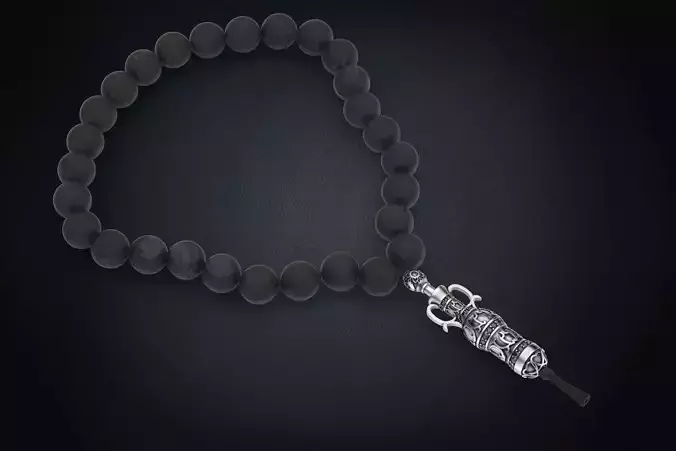 Bracelet end with stones and patterns of hookah 311