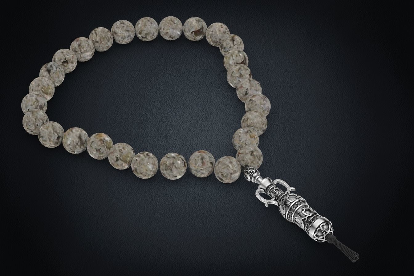 Bracelet end with stones and patterns of hookah 311 3D print model_4