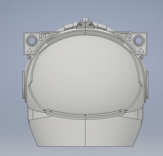 Astronaut helmet 3D print model_4