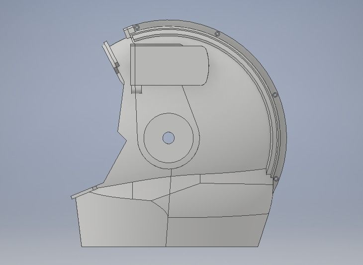 Astronaut helmet 3D print model_6