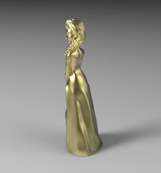 Pendant Elza 3D print model_1