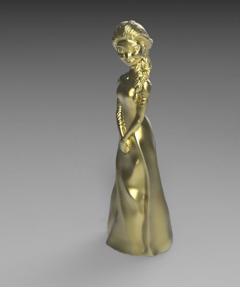 Pendant Elza 3D print model_3
