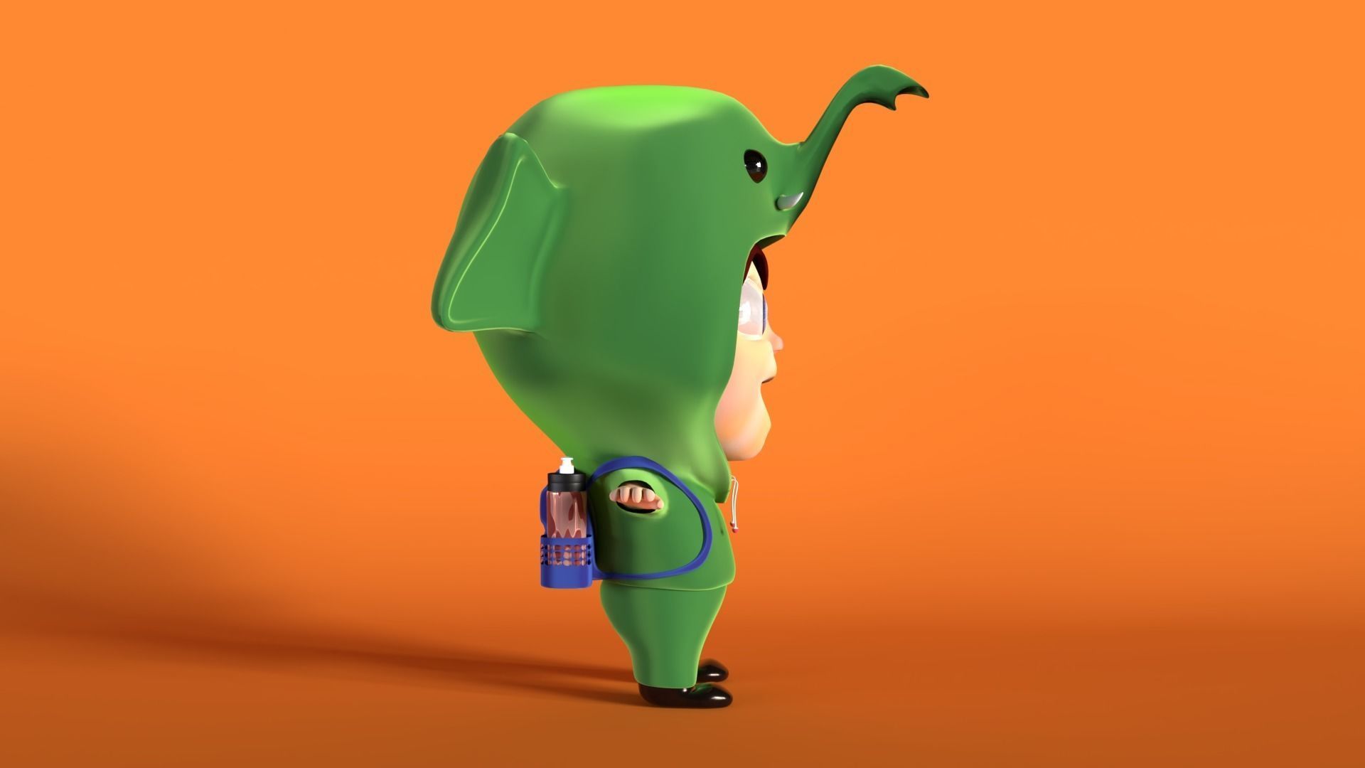 3D Stylized cute boy character 3D model_3