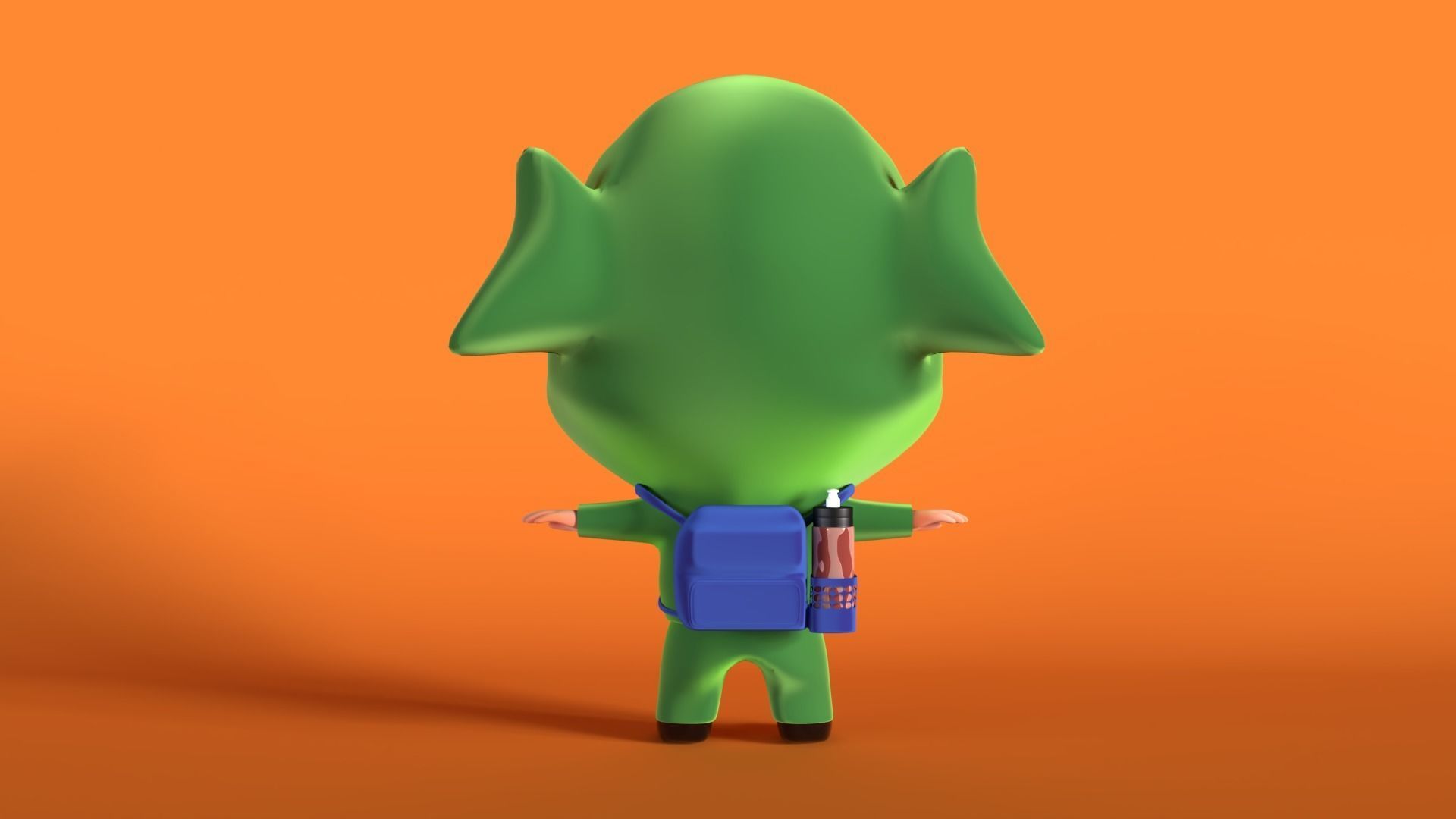 3D Stylized cute boy character 3D model_4