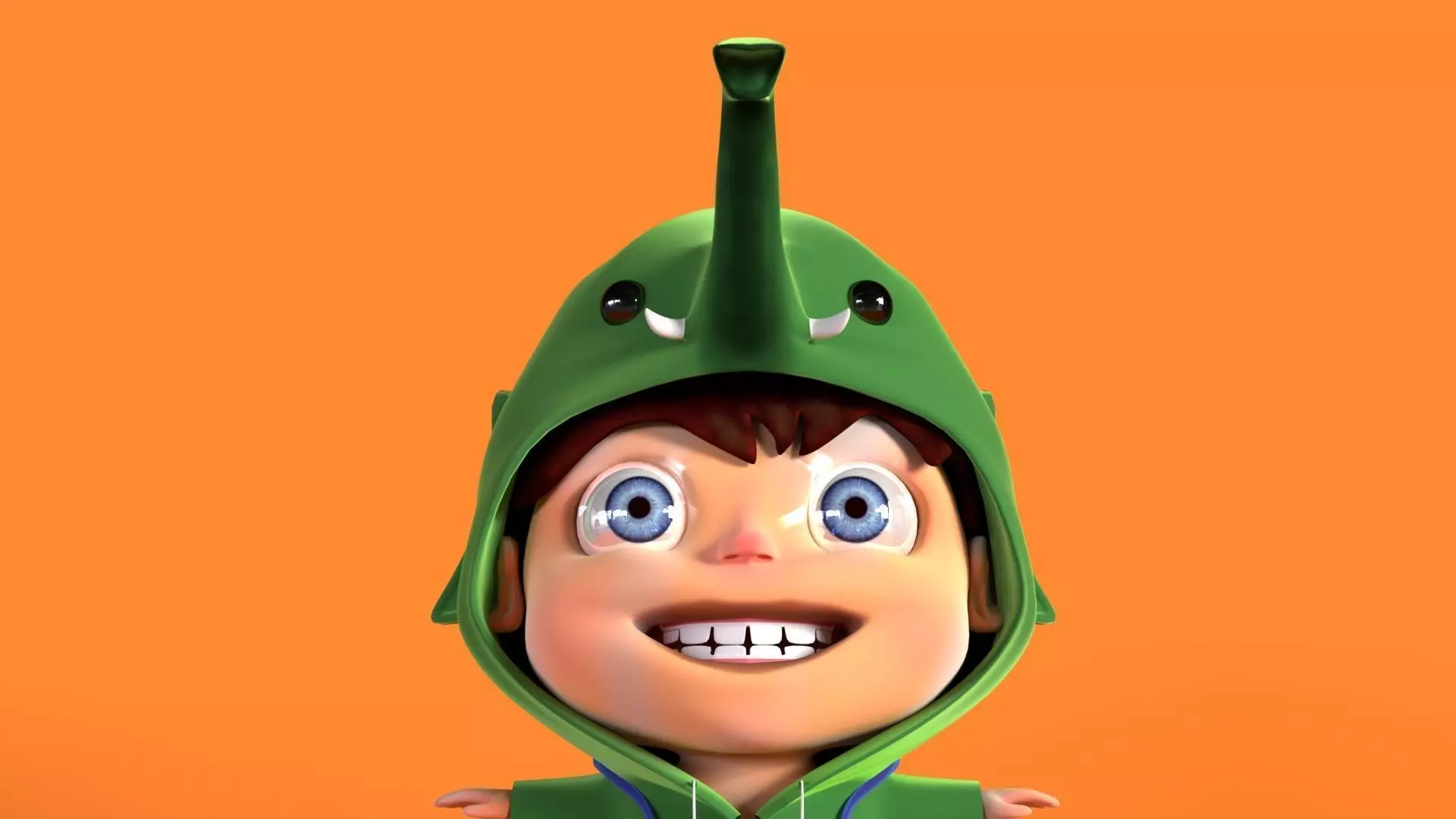 3D Stylized cute boy character 3D model_0