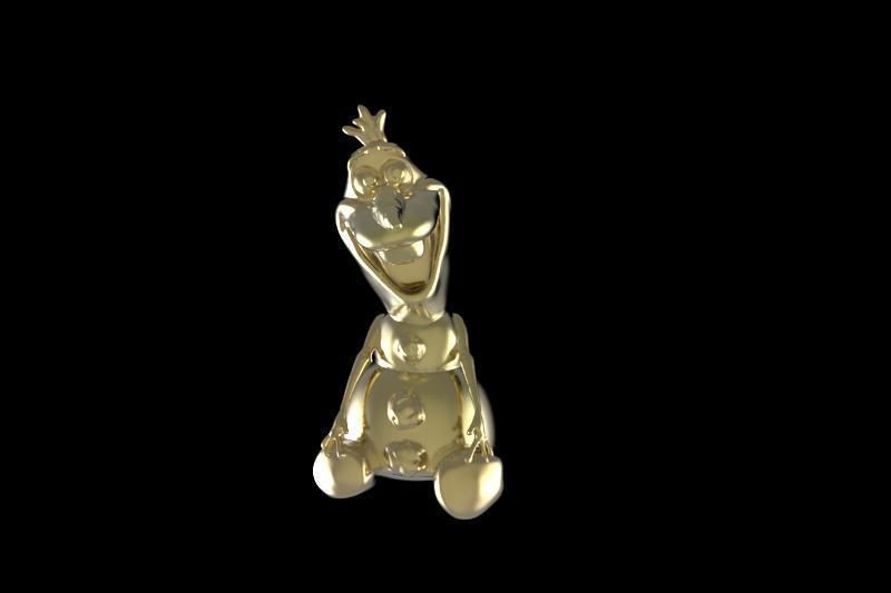 Pendant Olafik 3D print model_2