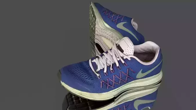 Sport shoes Low-poly 3D model