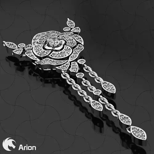 Camelia Pendant necklace like with stones