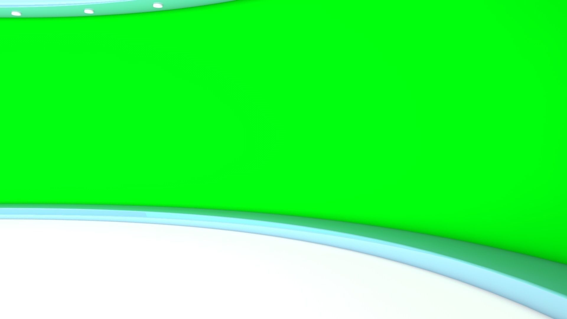 News Studio Greenscreen - set 002 3D model_8