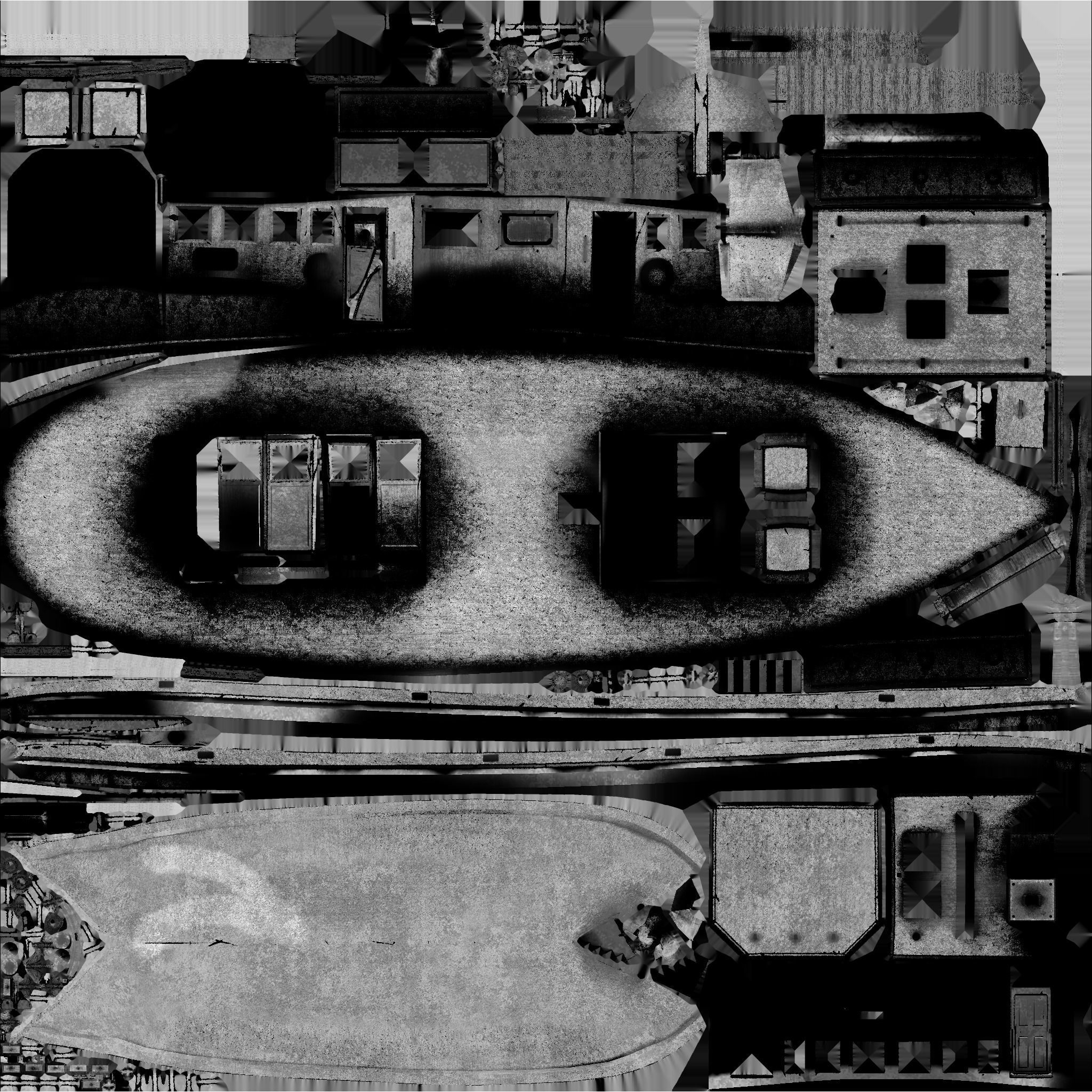 Low poly fishing boat Low-poly 3D model_6