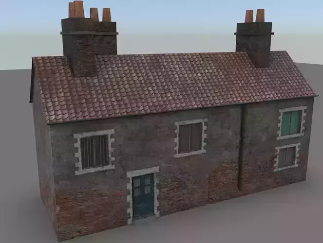 Farm House low poly Low-poly 3D model