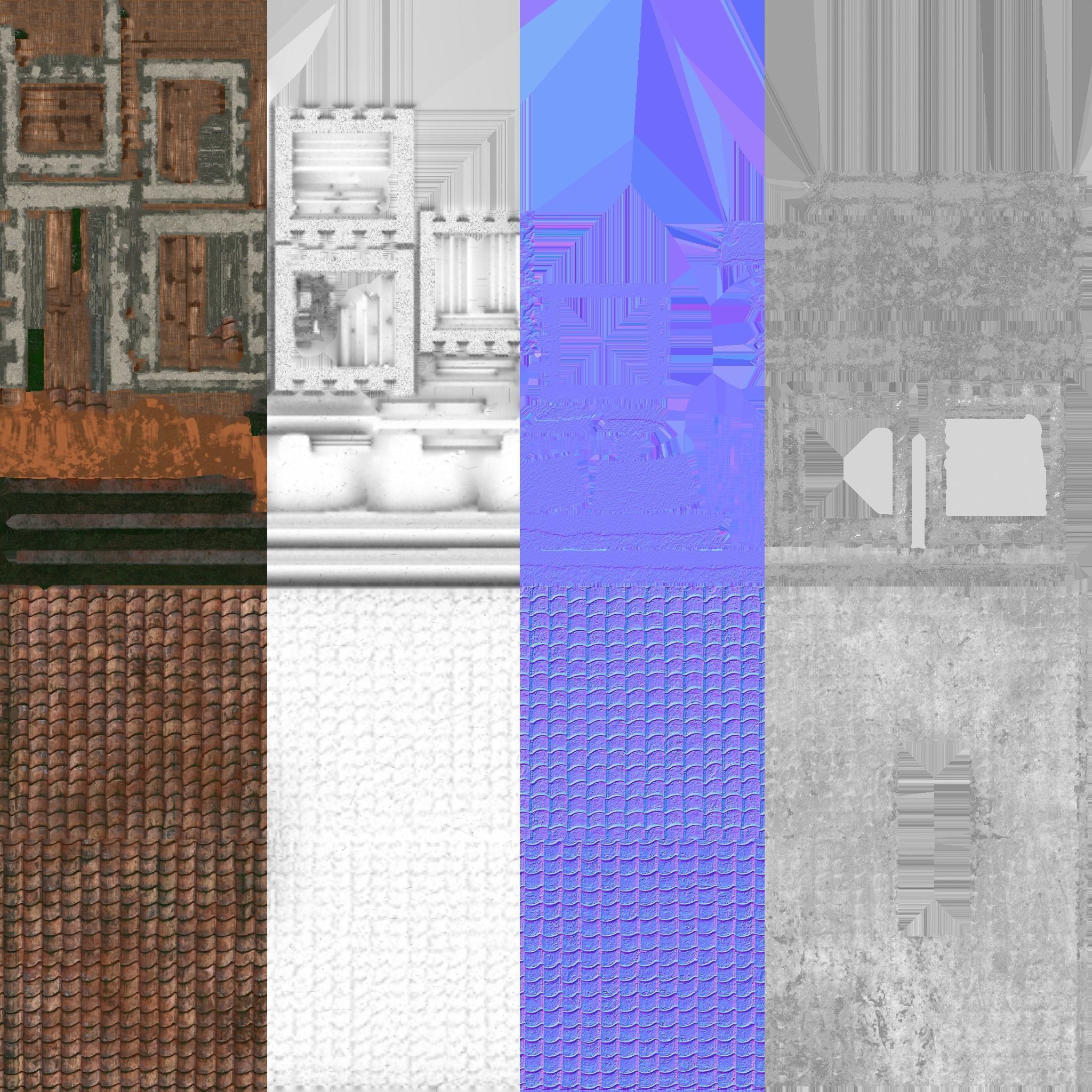 Farm House low poly Low-poly 3D model_11