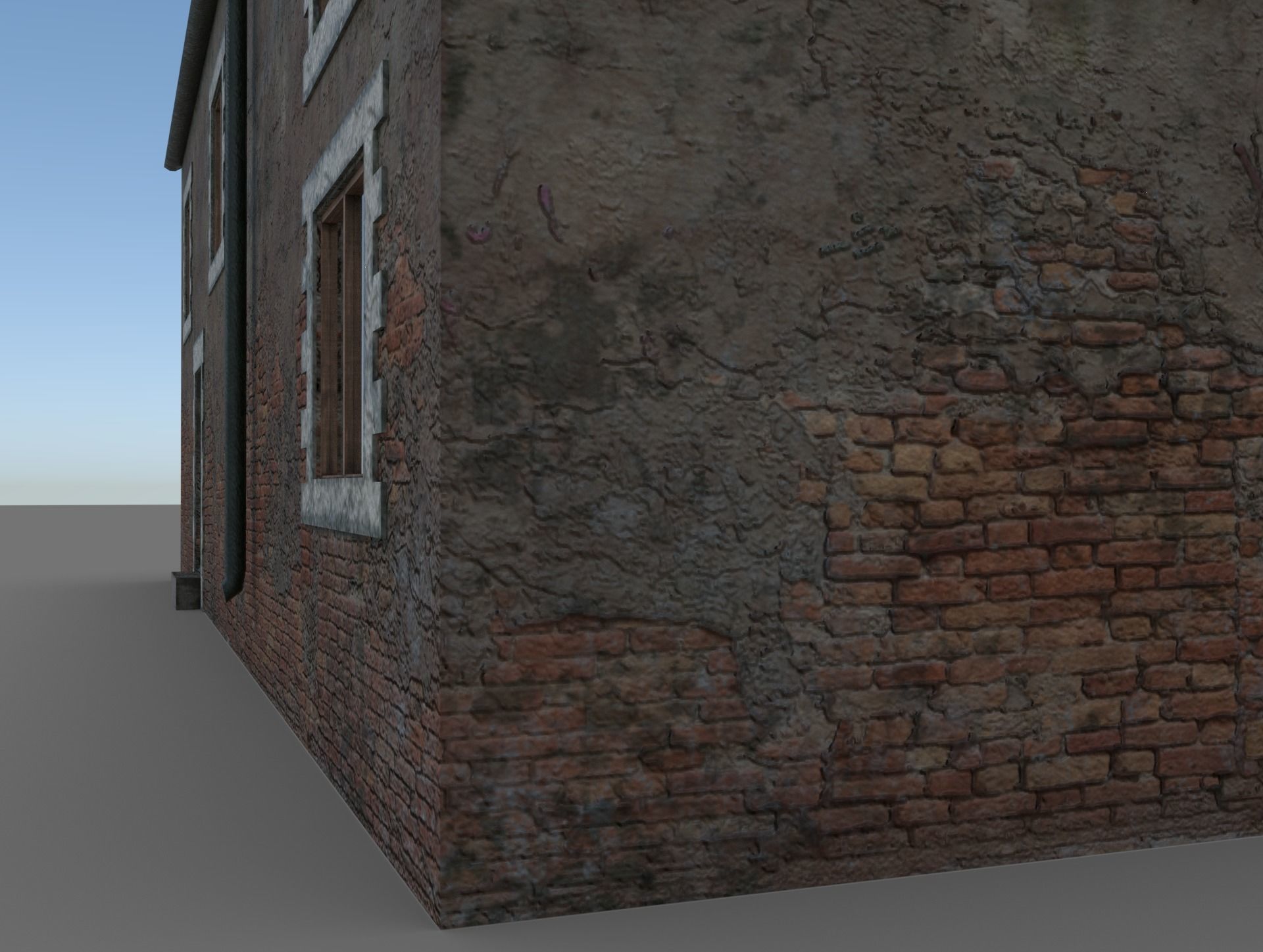 Farm House low poly Low-poly 3D model_5