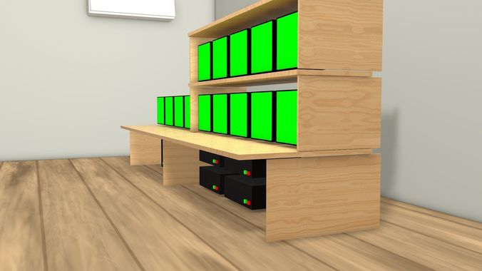 Multi Televistion - Greenscreen 3D model