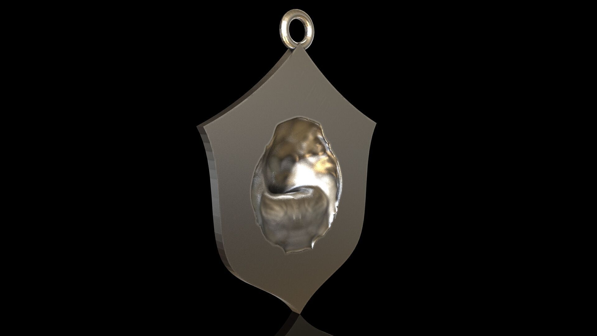 Lion shield 3D print model_5