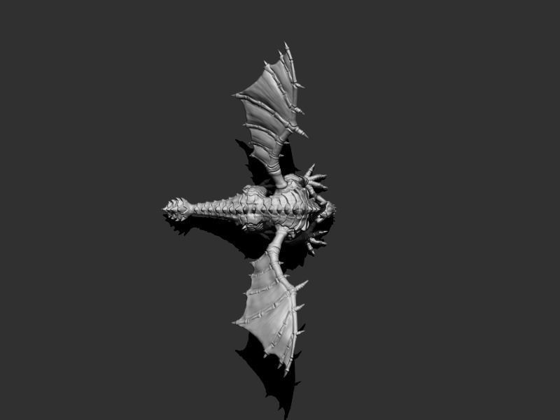 Elemental Dragon Low-poly 3D model_23