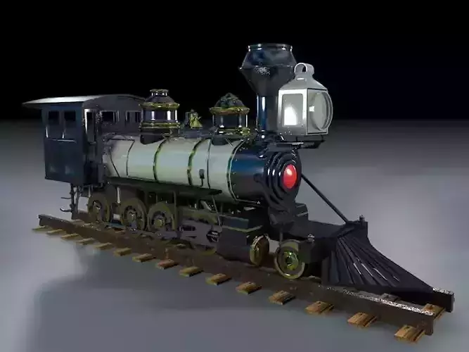 Old Steam Engine 3D model