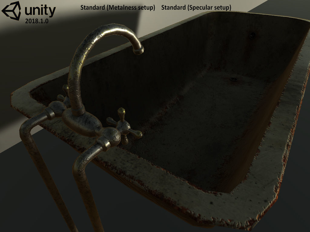 Old bath set Free low-poly 3D model_10