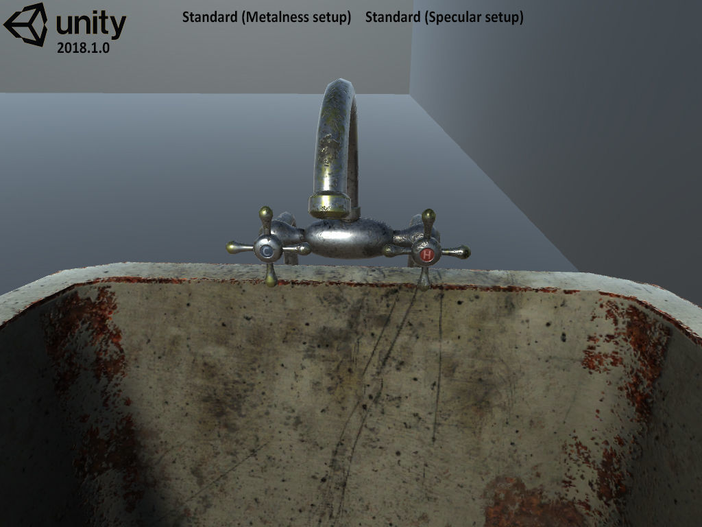 Old bath set Free low-poly 3D model_7