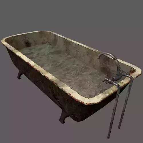 Old bath set Free low-poly 3D model Old bath set Free low-poly 3D model