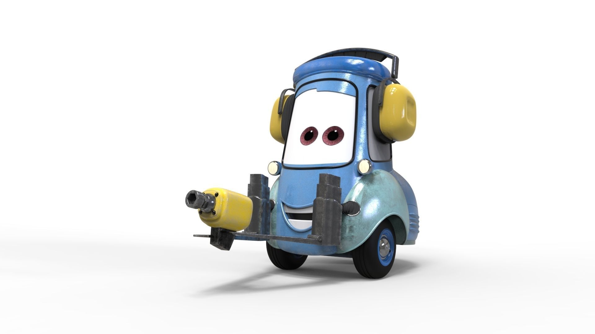 Guido Cars Forklift 3D print model_1