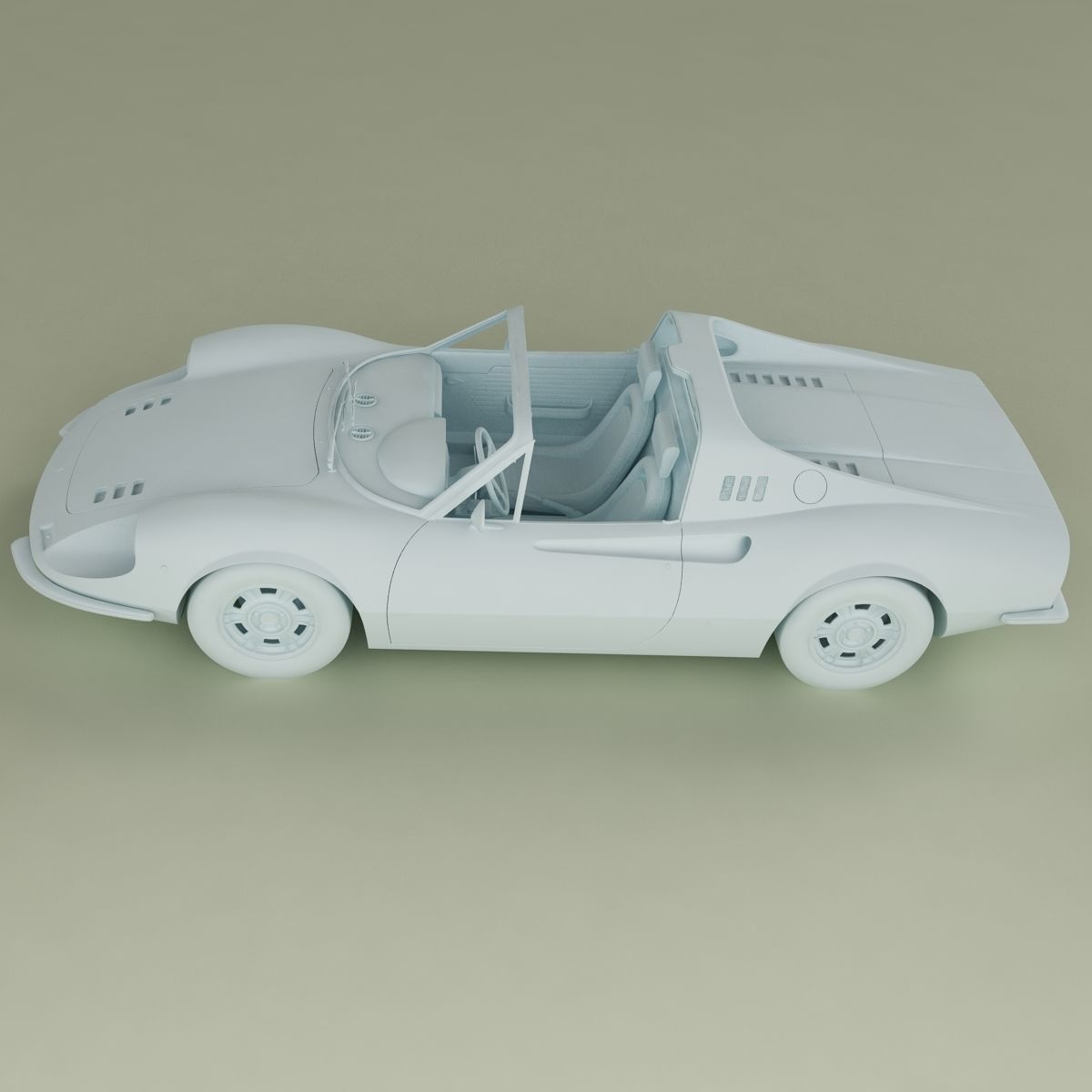 Dino Ferrari 246 GTS 3D model_12