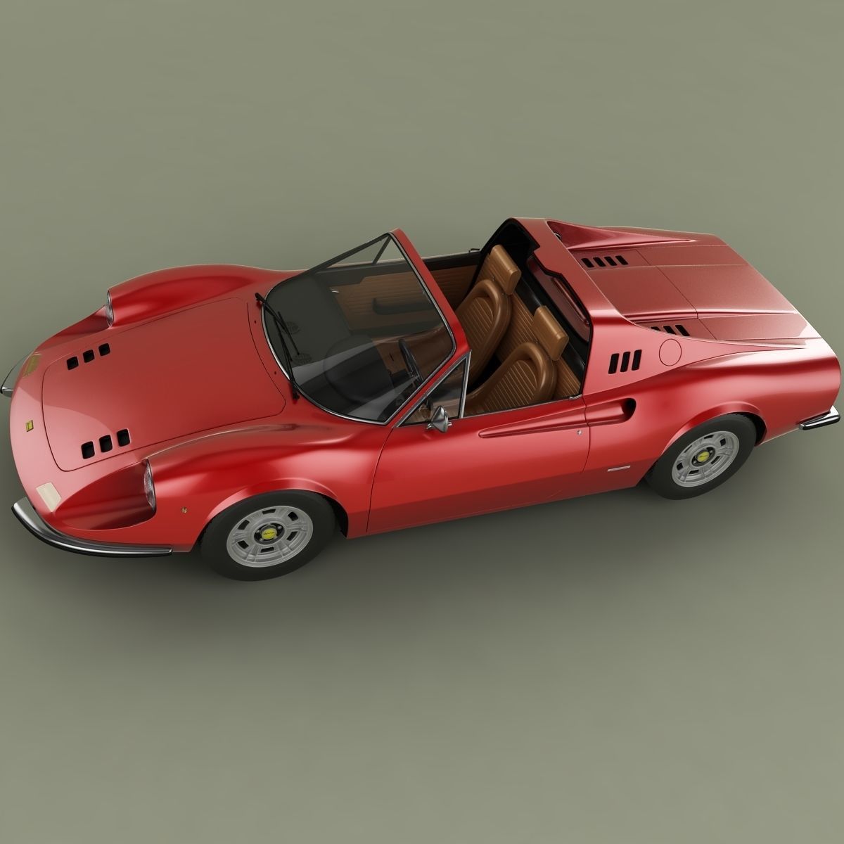 Dino Ferrari 246 GTS 3D model_6