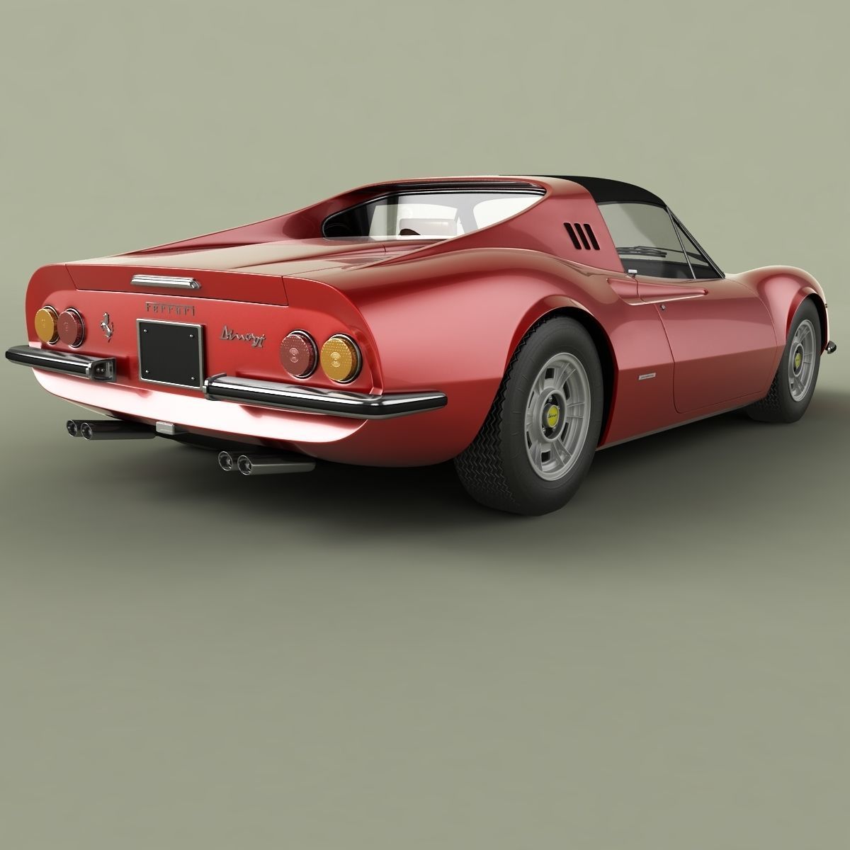 Dino Ferrari 246 GTS 3D model_2