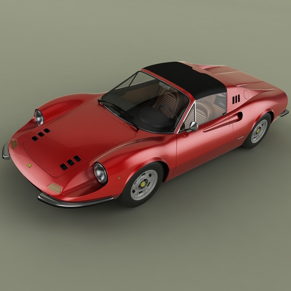Dino Ferrari 246 GTS 3D model_5