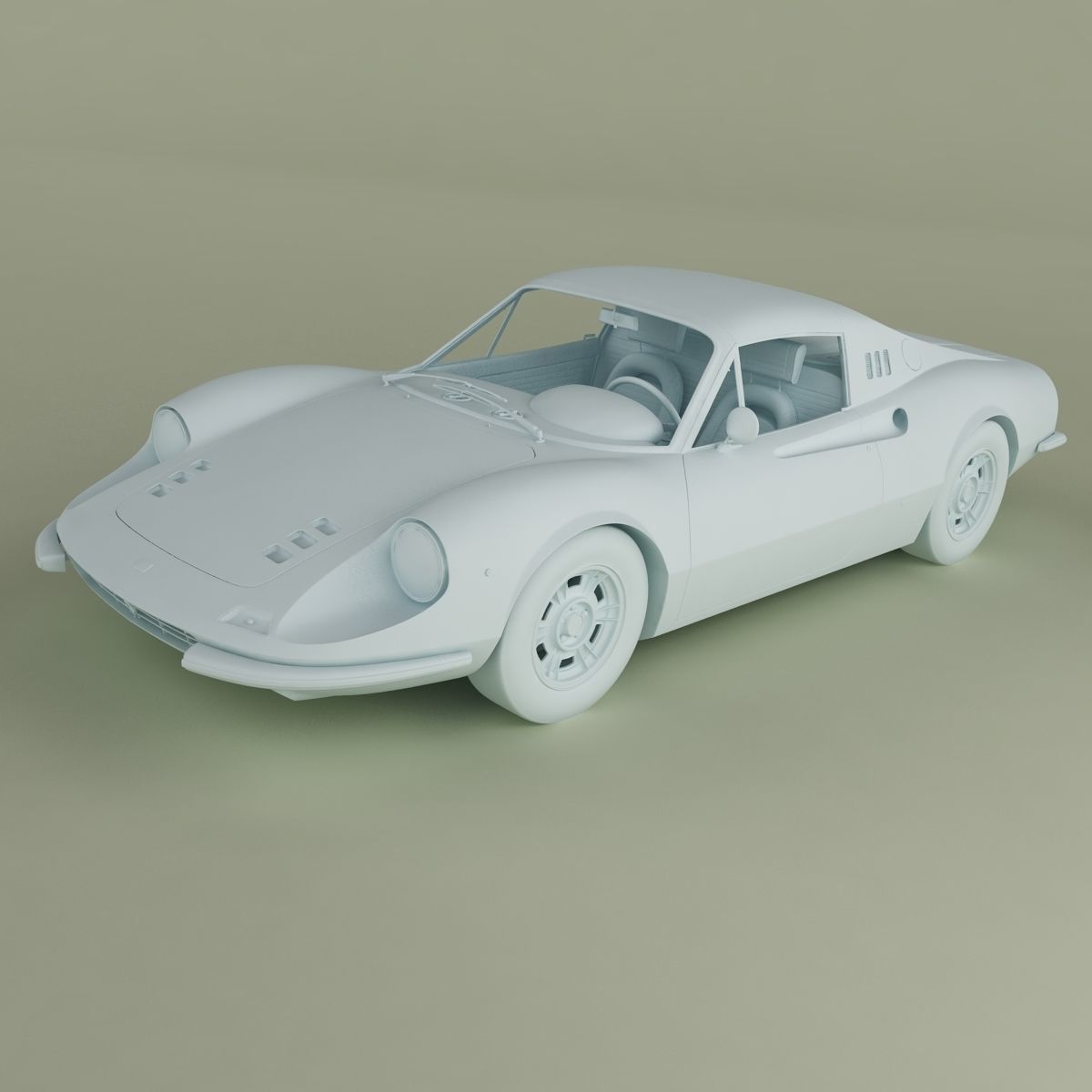 Dino Ferrari 246 GTS 3D model_11