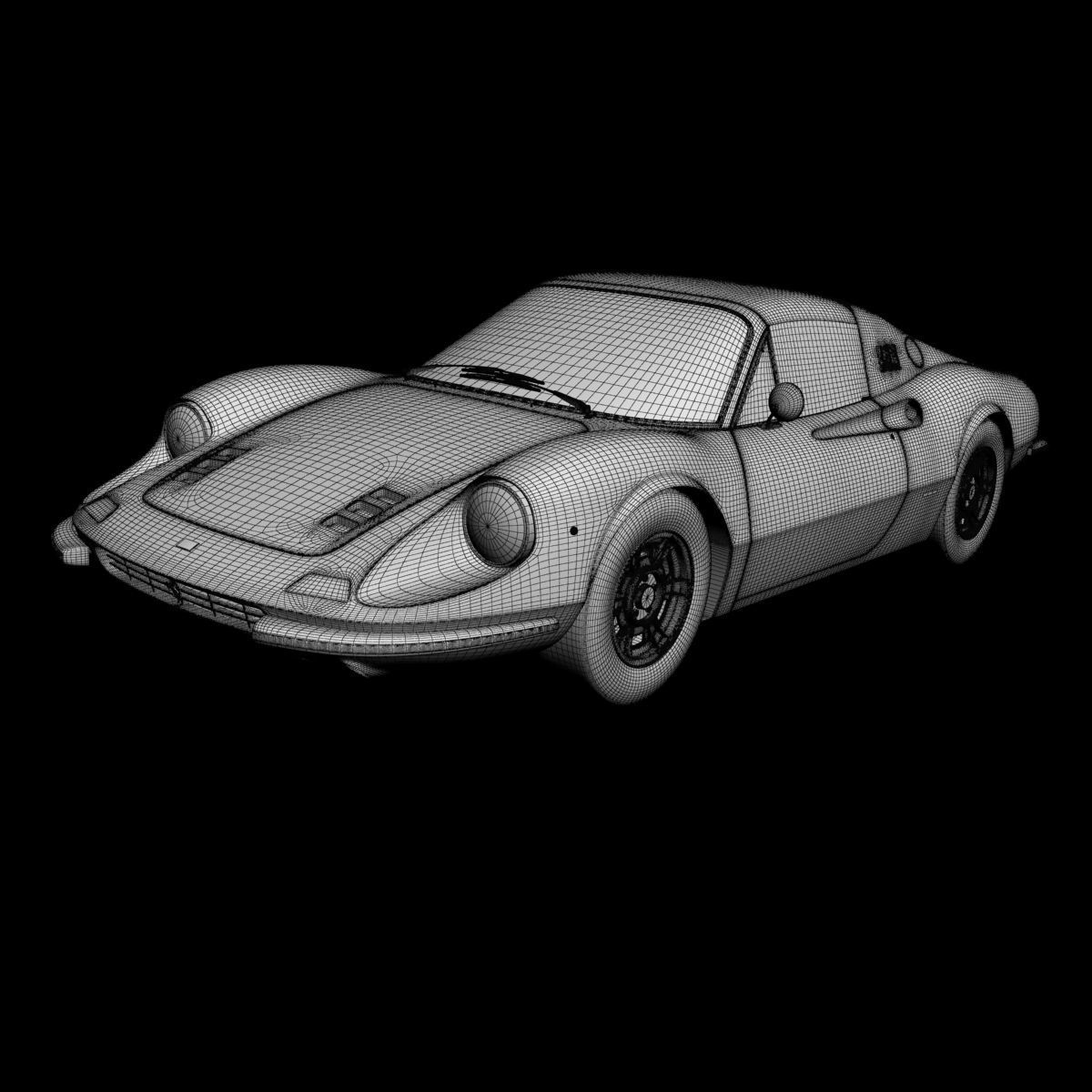 Dino Ferrari 246 GTS 3D model_15