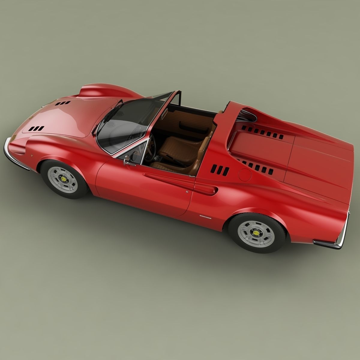 Dino Ferrari 246 GTS 3D model_7