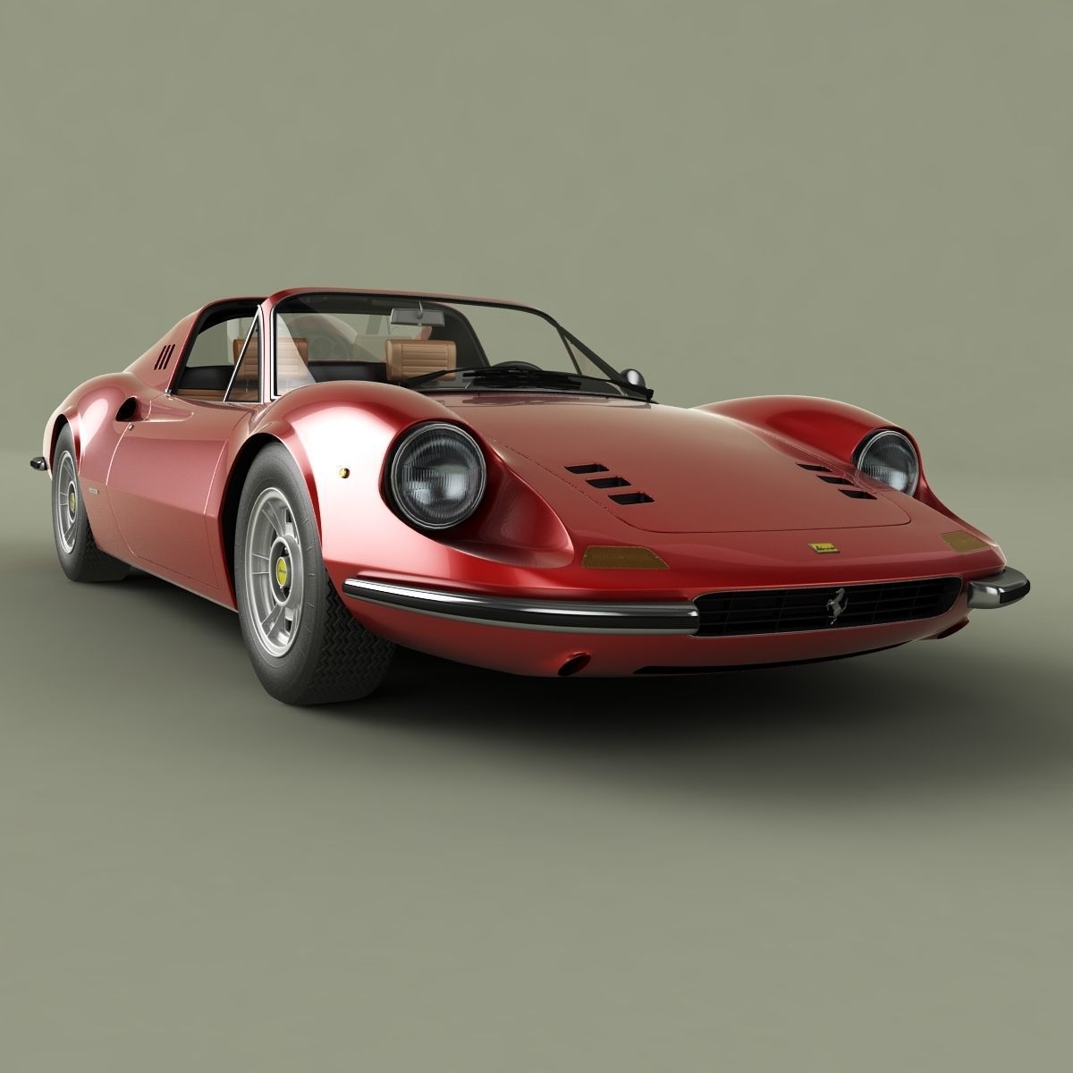 Dino Ferrari 246 GTS 3D model_10