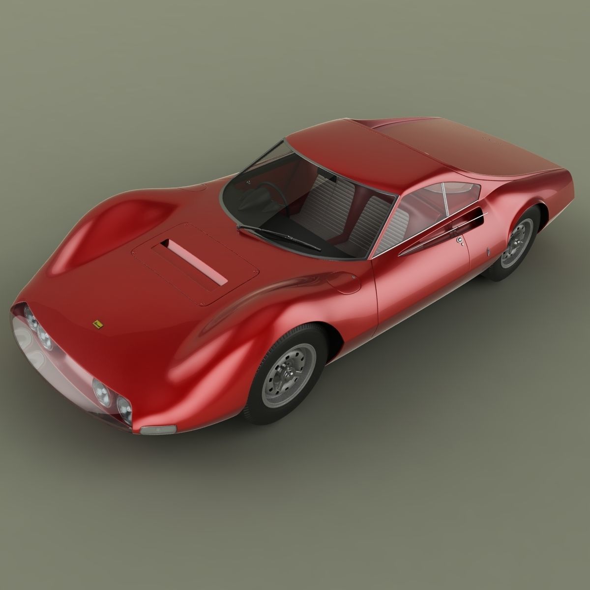 Ferrari 206 P Dino Pininfarina Berlinetta Speciale 3D model_5