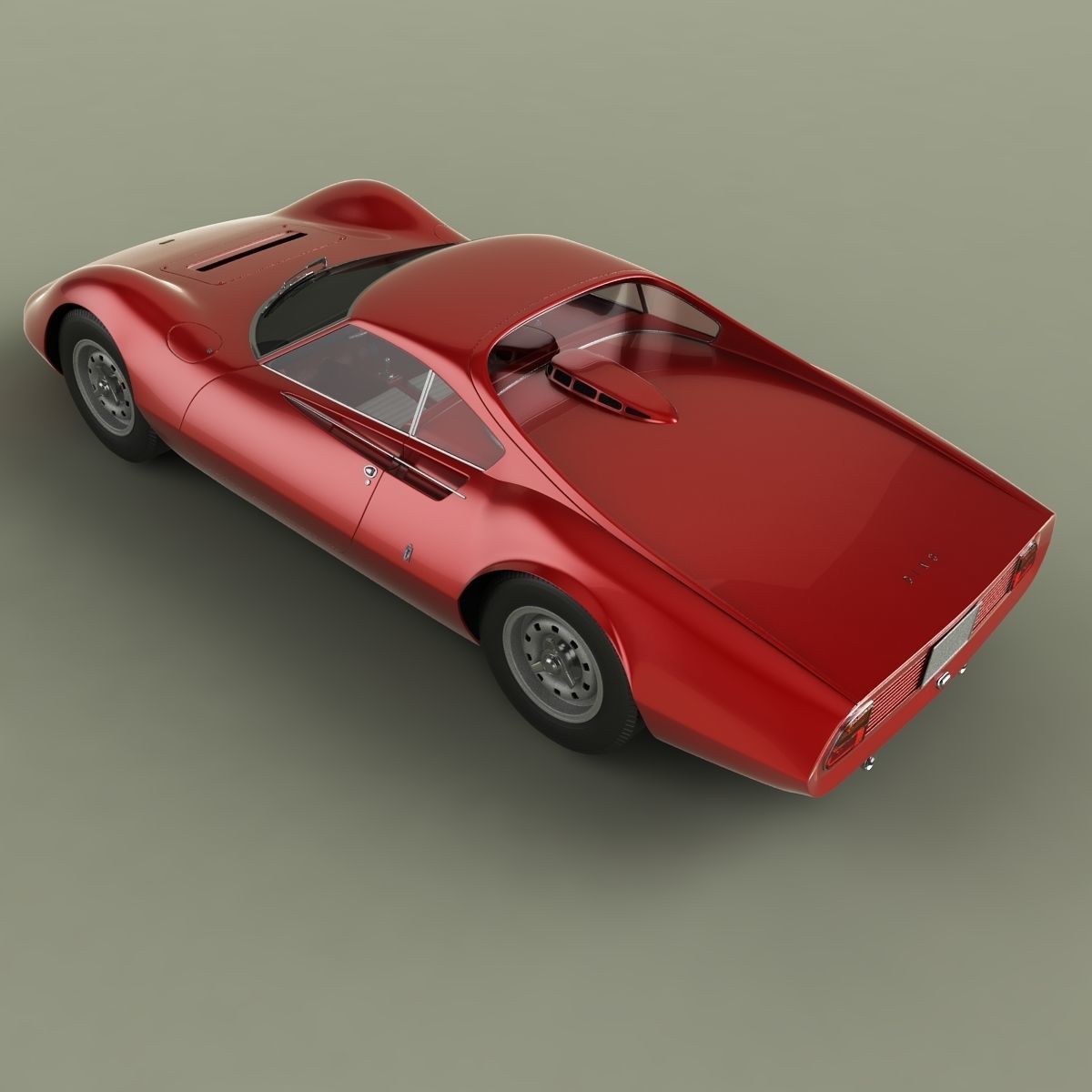 Ferrari 206 P Dino Pininfarina Berlinetta Speciale 3D model_7