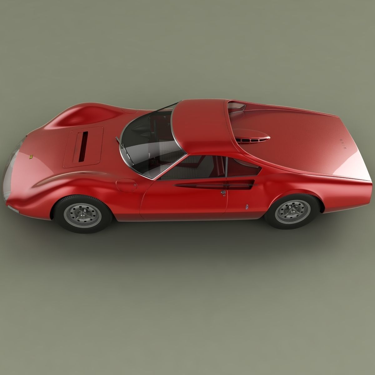 Ferrari 206 P Dino Pininfarina Berlinetta Speciale 3D model_6
