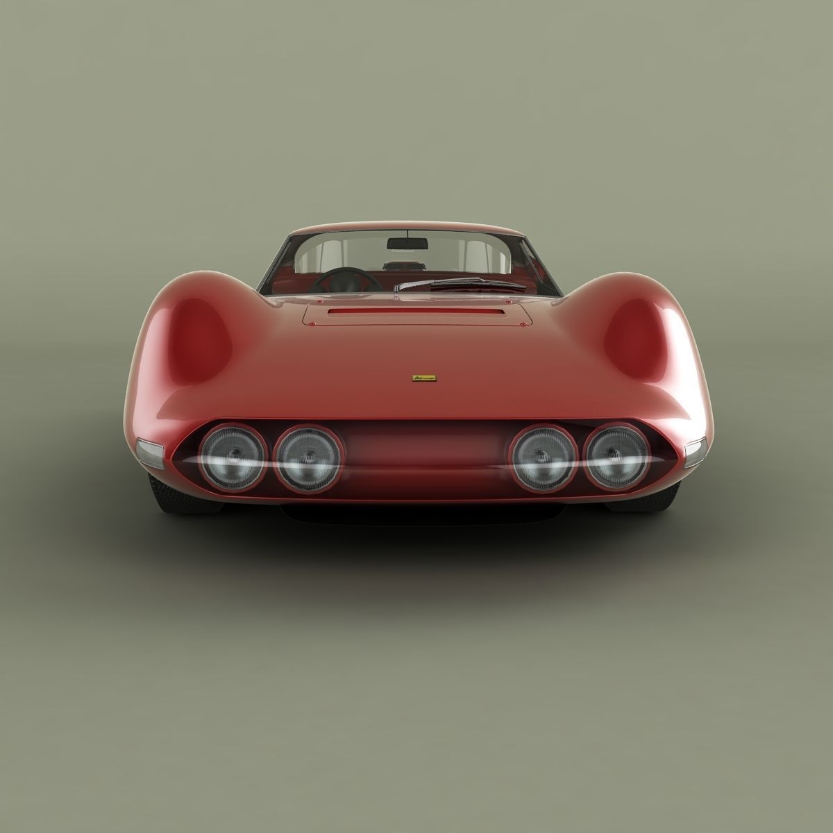 Ferrari 206 P Dino Pininfarina Berlinetta Speciale 3D model_4