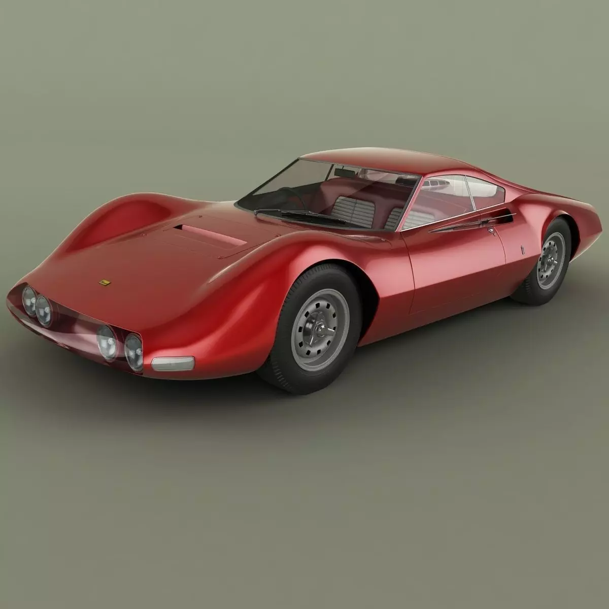 Ferrari 206 P Dino Pininfarina Berlinetta Speciale 3D model_0