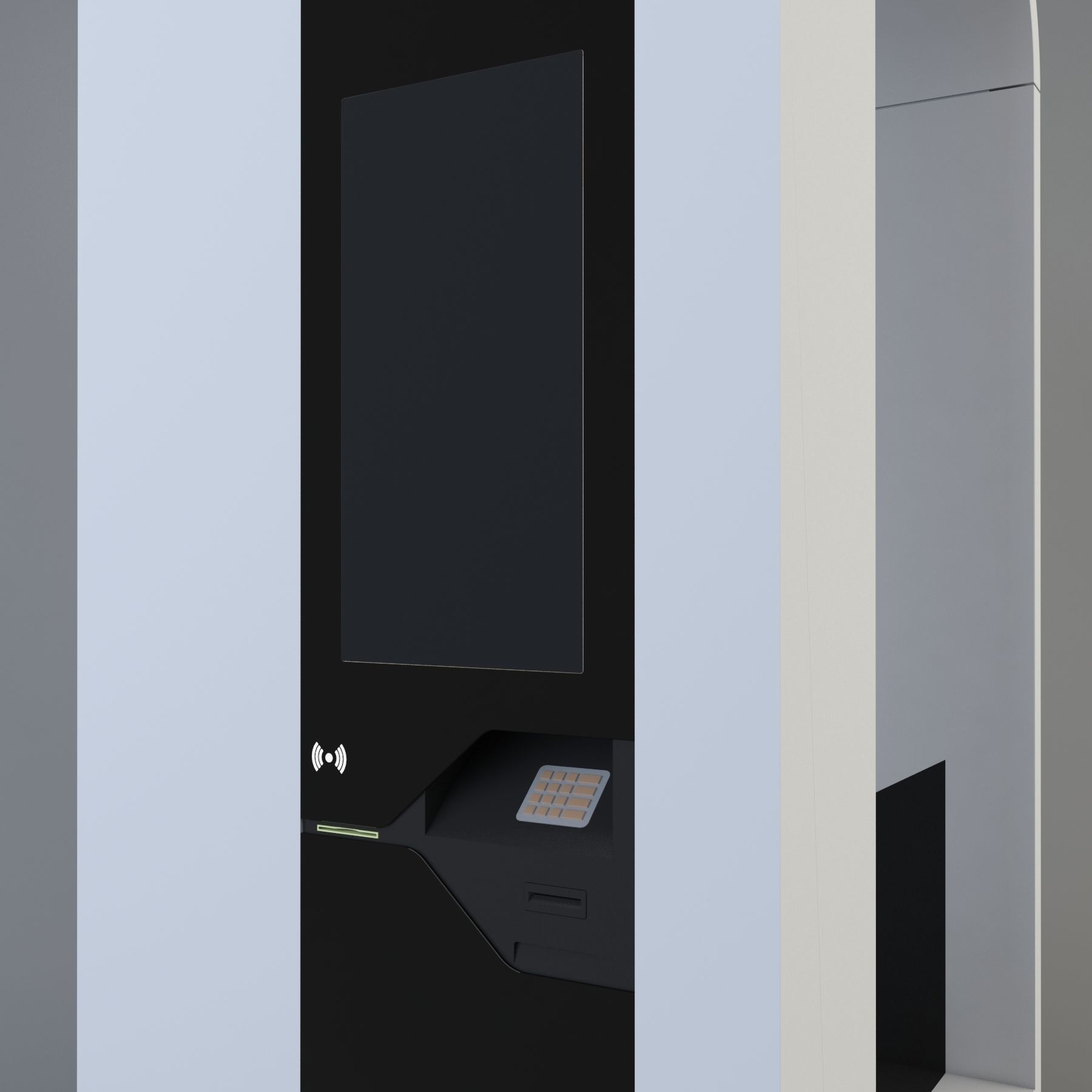 Multimedia Kiosk 3D model_1